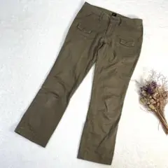 エボワット　ET　BOITE　カーキ スリムフィット ワークパンツ　ウエスト60