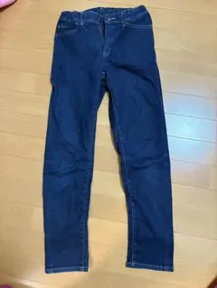 UNIQLO ダークブルー スリムフィットデニム 150