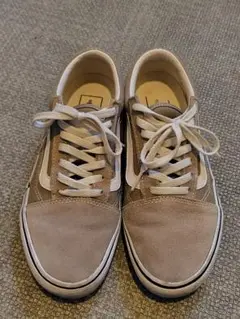 【即日発送】VANS スニーカー オールドスクール ベージュ 25.5cm