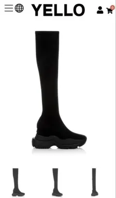 鈴木亜美　platform long boots ブーツ　Lサイズ 新品】インスタグラマー鈴木亜美さんプロデュースプラットフォーム