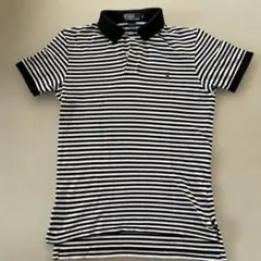 Polo by Ralph Lauren 黒白ストライプ ポロシャツ M