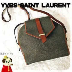 イブサンローラン ショルダーバッグ キャンバス レザー カサンドラ 保存袋付き