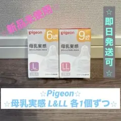 【⭐︎新品未使用⭐︎】Pigeon ピジョン 母乳実感 L&LL 各1個ずつ