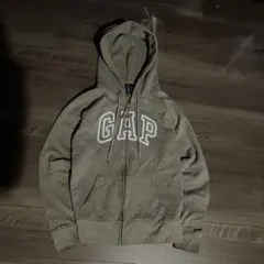 00s OLD GAP ギャップ ジップパーカー archive 短丈 茶色 M