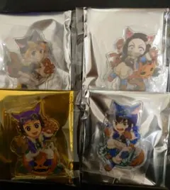 鬼滅の刃　ハロウィン　 炭治郎　禰豆子　伊之助　善逸　アクリルスタンド