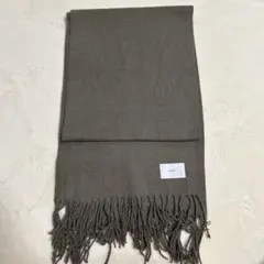 remer グレー フリンジ付きマフラー