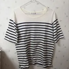 LEPSIM レディース ボーダー Tシャツ 半袖 Lサイズのサムネイル