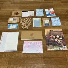 送料込み　便箋　メモ帳　ミニ封筒　木製クリップ　まとめ売り