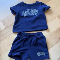 GAP セットアップ 12~18months ネイビー 半袖 上下セット