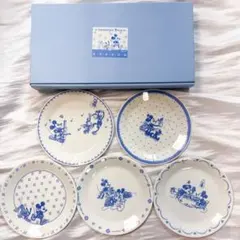 新品未使用❣️ディズニー ケーキプレート5枚SET 三郷陶器