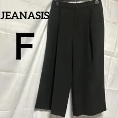 JEANASISガウチョパンツ✳︎ブラック・フリーサイズ　楽チン着痩せ効果アリ！