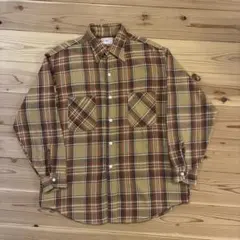 70s BIG MAC ヘビーネルシャツ　L