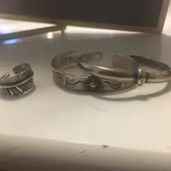 アリゾナフリーダムバングルフェザー指輪セットK18