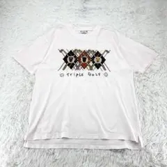 Castelbajac triple golf Tシャツ ロゴ刺繍 薄ピンク　4のサムネイル
