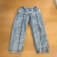 ライトブルーコクーンデニムパンツ