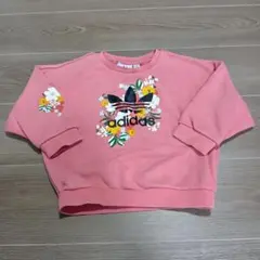 adidas アディダス　花柄　トレーナー　ピンク　100 HER