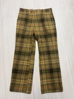 60s 70s Strickleys チェック ウールスラックス TALONのサムネイル