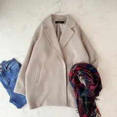 美品✨《ジャーナルスタンダード》スーパー140ビーバーテーラーコート