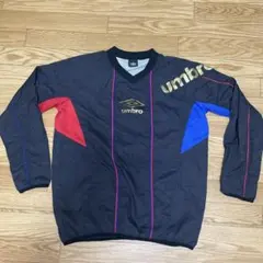 umbro ピステ・ウィンドブレーカー 黒/赤/青　170