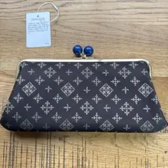 Daily russetブラウンがま口長財布