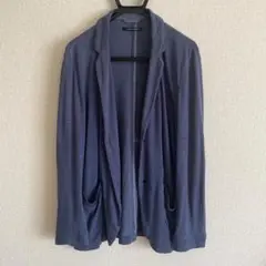 URBAN RESEARCH DOORS リネン＆綿 ジャケット ブルー M