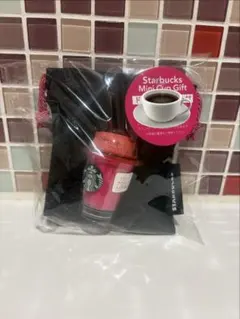 スターバックス ミニカップギフト ピンク 猫 ネコ ハロウィン 巾着付き2026