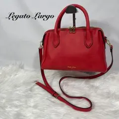 【極美品】legato largo 2wayショルダー 斜めがけ ミニボストン
