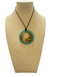 新品 水牛角 バッファローホーン ネックレス ペンダント