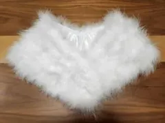 成人式　ホワイトファー着物ショール