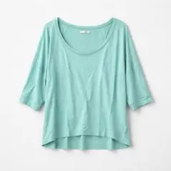 ミントグリーン 3/4袖 Tシャツのサムネイル