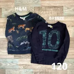 長袖トレーナー　120 H&M BREEZE