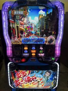 パチスロ実機　S炎炎の消防隊　不要機　ボタンバイブ 炎炎ノ消防隊 パチスロ 実機 本体 メダル不要機セット PUSHバイブON