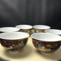 未使用】九谷焼 孝月 飯碗 金花詰 5個セット - メルカリ