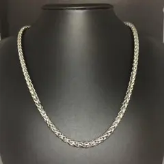 スクリュー トルネードチェーン ネックレス シルバー40-80cm 925刻印
