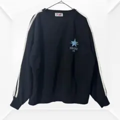 2464☆ CONVERSE コンバース　裏起毛　スウェット　トレーナー　M 黒