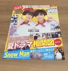 【即購入可】首都圏版月刊ザ・テレビジョン 2023年8月号