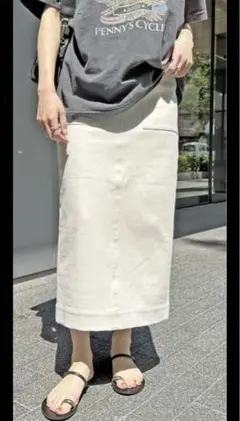 スピックアンドスパン ウォッシャブルストレッチタイトスカート　新品