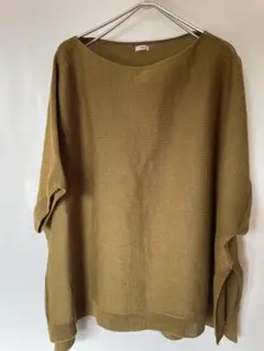 IÉNA 五分袖コットンニット