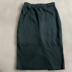 レディース　スカート　グリーン　M ニット