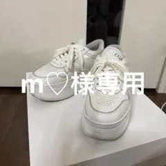 CELINE ホワイト プラットフォームスニーカー 34