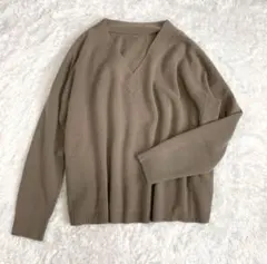 ウール カシミヤ ニット Vネック オーバーサイズ ドゥーズィエムクラ