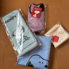 スヌーピー 傘カバー ペットボトルホルダー タオル4点セット