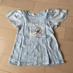 エルサとアナの水色Tシャツ 120cm