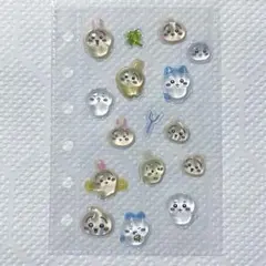 ボンボンドロップシール ちいかわ ハチワレ うさぎ