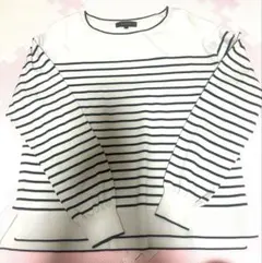 美品✨Reflect 長袖 ボーダー サマーニット カットソー サイズ9
