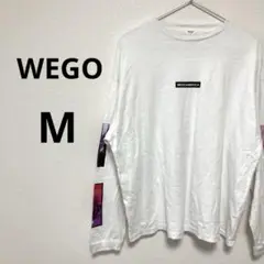 WEGO ウィーゴー メンズ 長袖 ロンT カジュアル 白 ホワイト M
