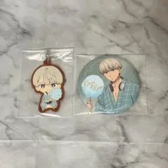 ウィンブレ　梶蓮　缶バッジ　ラバーキーホルダー