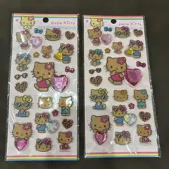 日焼けキティ キラキララインストーンシール