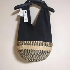 新品未使用　LAGUNAMOONアバカパターンキャンバスバッグのサムネイル