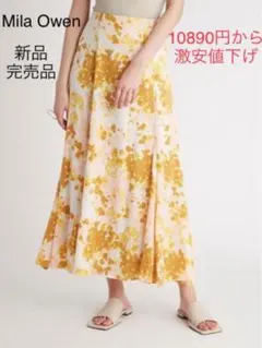 新品◆Mila Owen◆花柄 マチフレア STデザインナロースカート 完売品